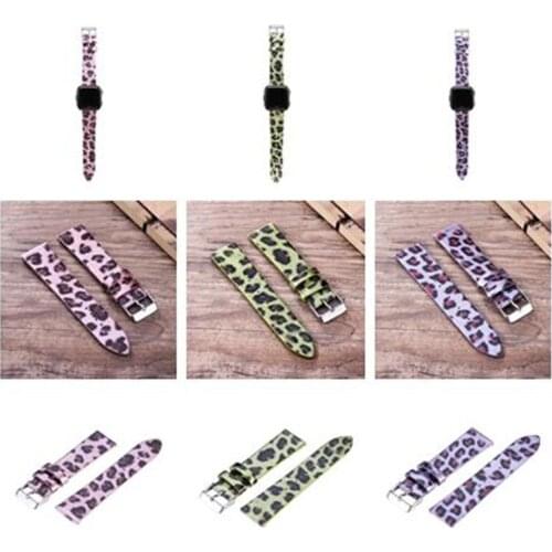 Leopard Pattern Genuine Leather Strap Watch Band Bracelet Strap For Fitbit Versa//Versa Lite/Blaze Watch Replacement Wristband