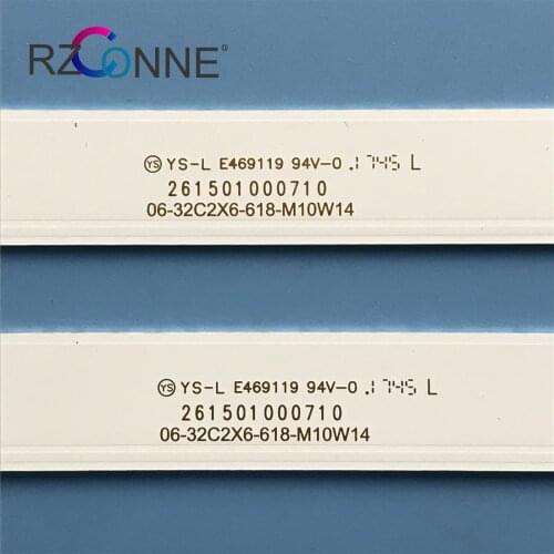 LED Backlight strip 6 lamp For Haier 32"TV LE32U3000 LE32A31n 06-32C2X6-618-M10W14-NEW ELEFW328 HK315LEDM-JH52H PLDED3273A-B