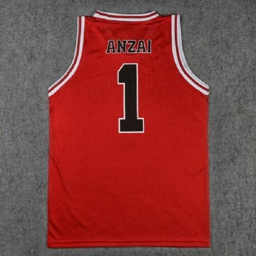 BG basketball jerseys SHOHOKU 1-15 SAKURAGI jersey anzai Outdoor sportswear training Hip-hop culture movie WHITE red black green