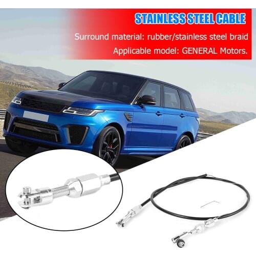 Universal Throttle Cable Housing Outdoor Anti-resistance Repairing with Steel Braided / Rubber Elements for Gas Pedal