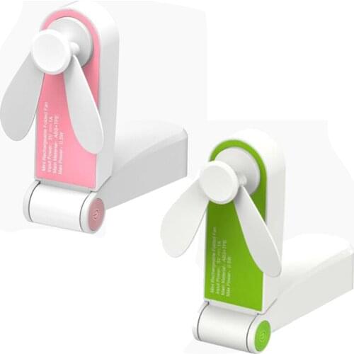 USB Mini Fold Fan Electric Portable Hold Small Air Cooler Originality Charging Household Electrical Appliances