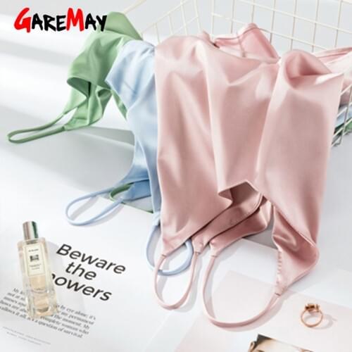 Women Sling Vest Tank Top Camisole Underwear With Chest Pad Seamless Undershirt Wear Inside Autumn Winter Plus Size #T5P