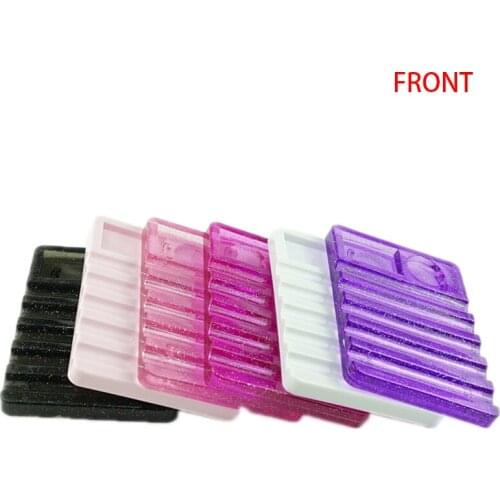 1Pcs Acrylic Crystal 5 Colors Nail Art Brush Holder Display Stand Rest Tools For 5pcs UV Gel Brush Pen Nail Brush Holder