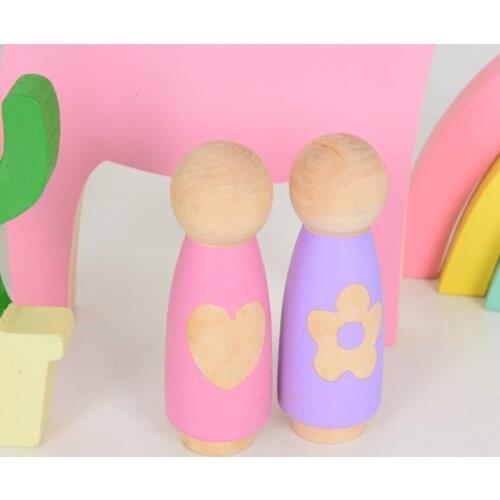 1PC Creative Handmade Hand Painted Set for Toddlers Arts & Crafts Decoration Doll Zakka Puppet Home Decoration Kit