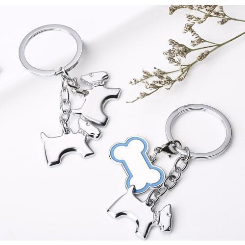 12pcs/lot chihuahua keychain key ring dog key chain key holder cute portachiavi chaveiro llaveros mujer bag charm free shipping