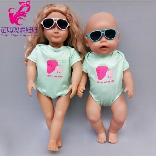 18-inch Girl Doll Summer Swimsuit for 43cm Baby Doll Clothes Short Rompers Doll Accessories