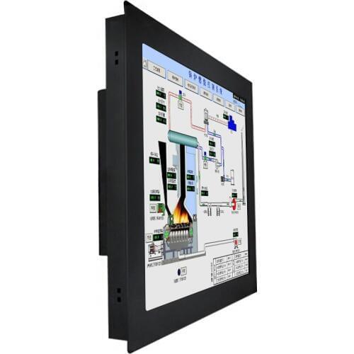 19'' Inch Display HDMI VGA BNC AV USB LCD Screen Monitor for Industrial Computer or Tablet Not Touch Screen Buckles Mounting