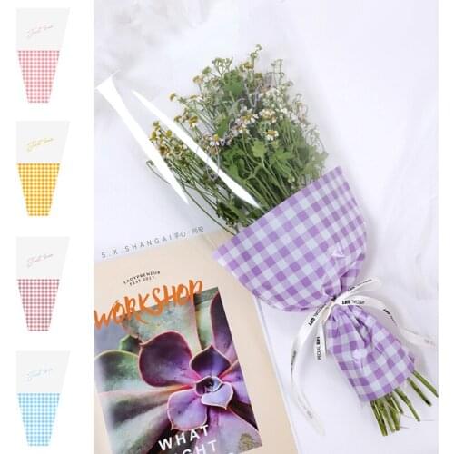 30Pcs Plastic Flower Wrapping Paper Bouquet Wrapping Bag for Valentines Day Wedding Waterproof Cellophane Fresh Bouquet Packing