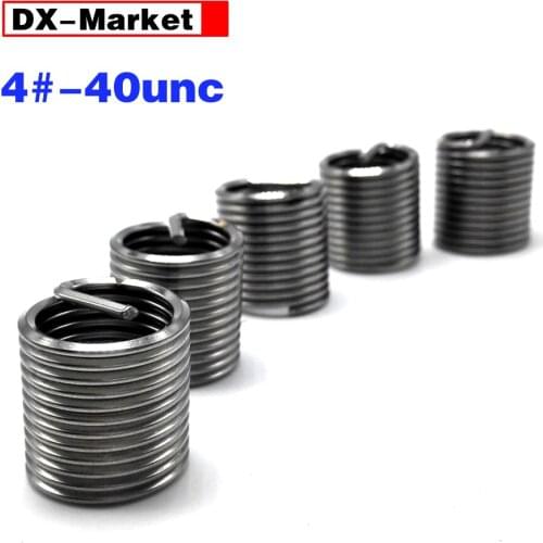 4# threaded inserts , 304 stainless steel 4-40unc wire thread insert , 4#-40unc ,G003