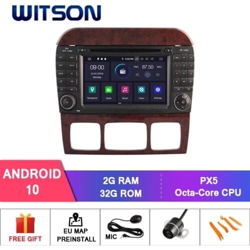 WITSON Android 10 CAR DVD GPS For Benz S W220 S280 S320 S350 S400 S430 S500 Car Multimedia Player Stereo AutoAudio GPS Navi