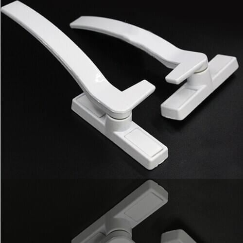 White Replacement Window Handles Right/ Hand Zinc Alloy Window Hardware Door Handle Window Security Lock Door Latch