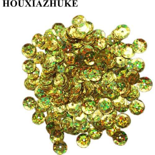 10 mm cup shaped glitter silver or gold colors sequins 3200 pcs per lot for garment accessories