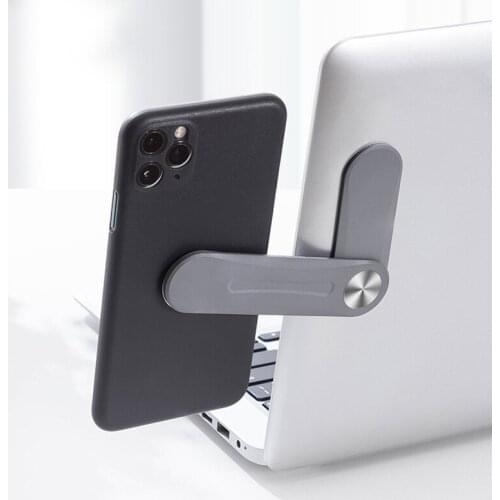 UIGO Laptop Side Mount Connect Tablet Bracket Dual Monitor Display Clip Adjustable Phone Stand Screen Support Holder