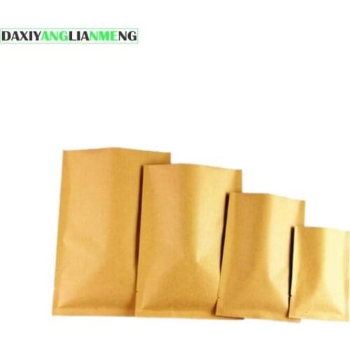 Paper Pouch Coffee Beans Bag 9x13cm 200pcs Wxh Kraft +al Foil Vacuum Cereals/powder/tea/ Wholesale
