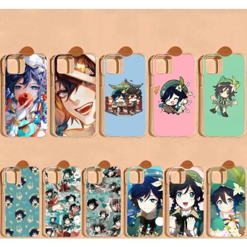 Game Genshin Impact Venti Phone Case for iPhone 8 7 6S Plus X 5S SE 2020 XR 11 12 mini pro XS MAX