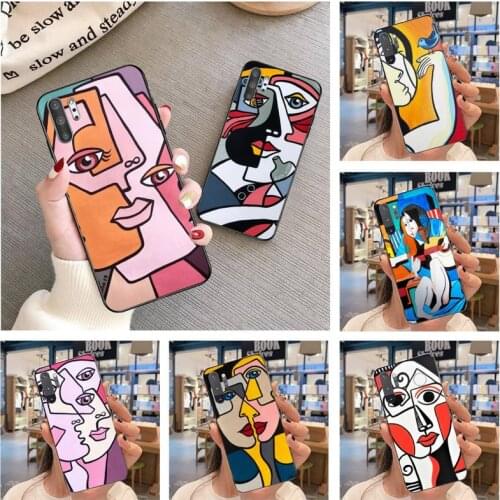 Picasso Abstract Art Painting Phone Case For Samsung Galaxy Note20 ultra 7 8 9 10 Plus lite Samsung M21 M31S M30S M51