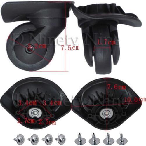 A35 A38 A52 A53 Trolley Case Luggage Wheel Repair Universal Travel Suitcase Parts Accessories Wheel Replacement Wheels 1 Pair