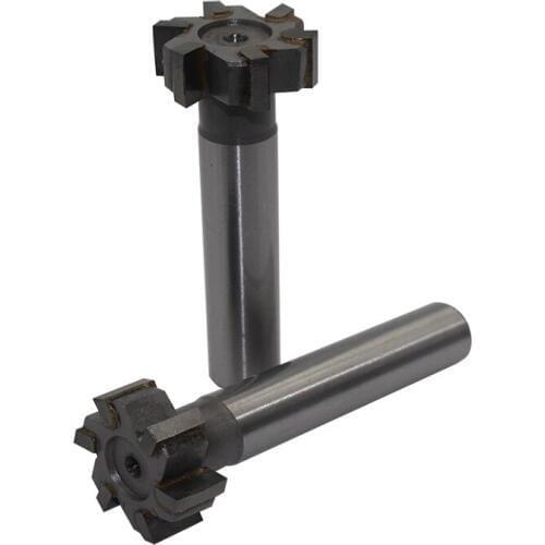 2PCS 32mm * 12mm 6Flute Alloy straight shank T-slot milling cutter Straight shank Side milling Slotting Profiling carbide cutter