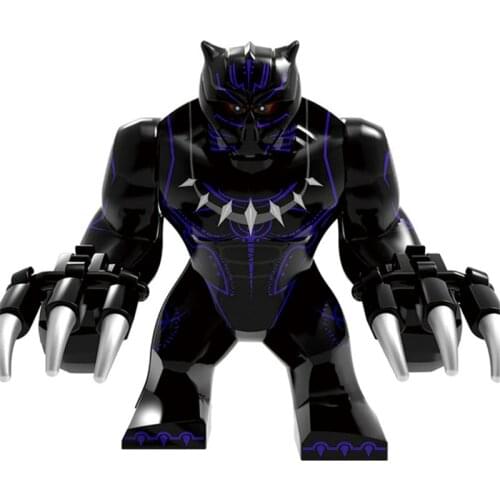 Creator Building Block Black Panther Crocodile Killer Action Figures Bricks Educational Toys Gift For Children