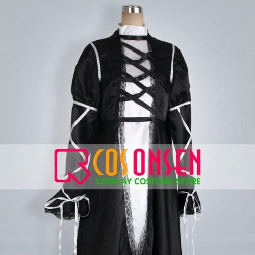 COSPLAYONSEN Touhou Project Undefined Fantastic Object Byakuren Hiziri Cosplay Costume White Black Color