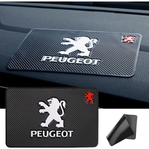1Pcs PVC Car Styling Dashboard Phone Non-Slip Mat For Peugeot 106 107 108 206 207 208 306 307 308 508 2008 3008 4007 5008 RCZ