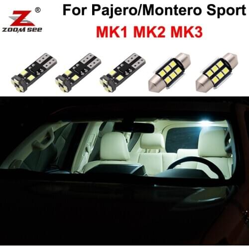 Nice White LED interior bulb dome light kit For Mitsubishi Pajero Montero Shogun Sport MK1 MK2 MK3 Challenger Nativa (1996-2020)