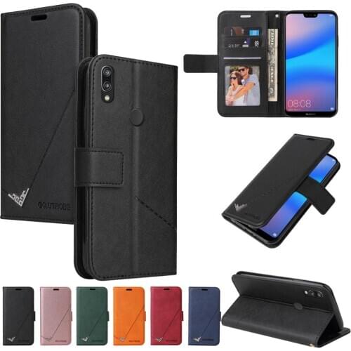 PU Leather Bracket Wallet Magnetic Anti Falling Phone Case for Huawei P20 Pro P30 P40 Mate 20 Lite 30 Pro 40 Pro Nova 7i 7 SE 3e