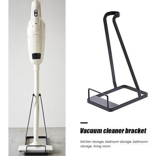 Metal Vacuum Cleaner Bracket Holder Floor Stand Storage Brush Tool Accessories Closet Clothes Glass Mug Shelf Hanger