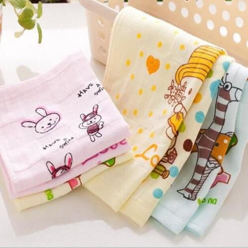 1Pcs Mini Face Towel Ultra Soft Surface Durable Cartoon Lovely Pattern Supper Comfortable Square Facecloth 27*27cm