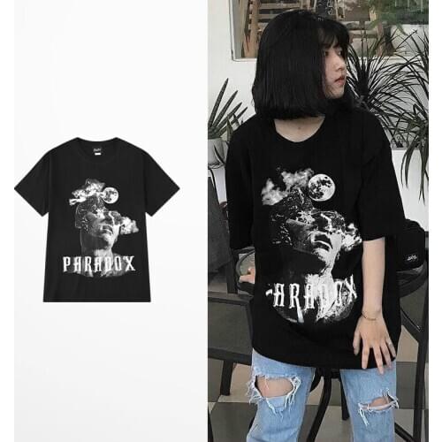 New Fashion Harajuku T Shirt Men Funny Sculpture Print T Shirts For Men And Women Street Wear HIgh Street Hip Hop Tee