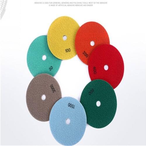6 Inch Wet Diamond Soft Polishing Pad For Ceramic Tiles Marble And Stone Resin