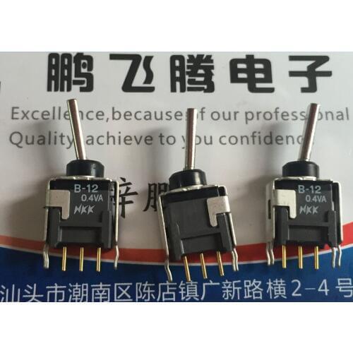 Original new 100% B-12EB waterproof dust button switch 3pin 2gear with bracket 0.4VA rocker