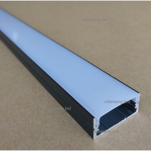 5pcs(10meters) x 2000mm Black anodized aluminum led channel profile for under cabinet led bar light SDW2410