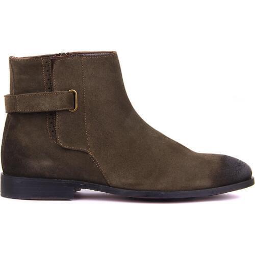 Sail Lakers-Genuine Leather Chelsea Boots Men Suede Leather Decent Men Ankle Boots Original Male Short Casual Shoes British Style Winter Spring Boot