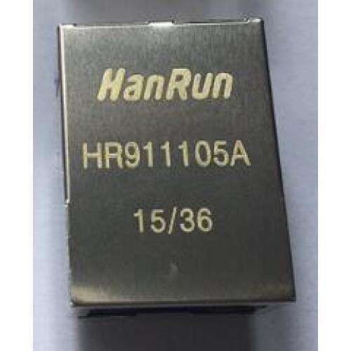10PCS/Lot HR911105A RJ45 New network transformer HY911105A RJ45 with light filters Connector Shielded with LED Lamp 911105A