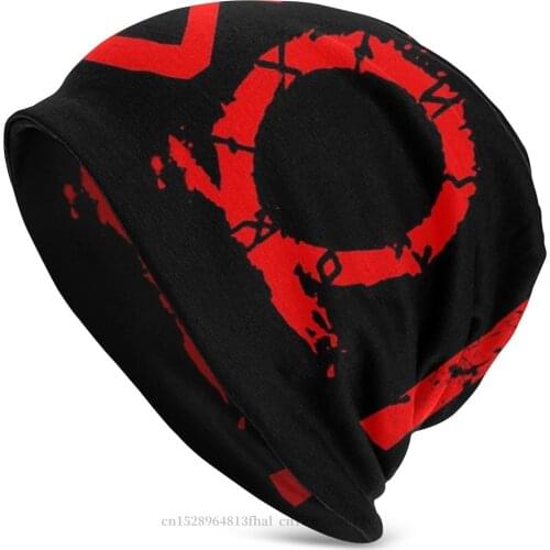 Bonnet Hats God of War Greek Mythology Kratos Game Men Womens Knitted Hat Boi Winter Warm Cap Hip Hop Skullies Beanies Caps
