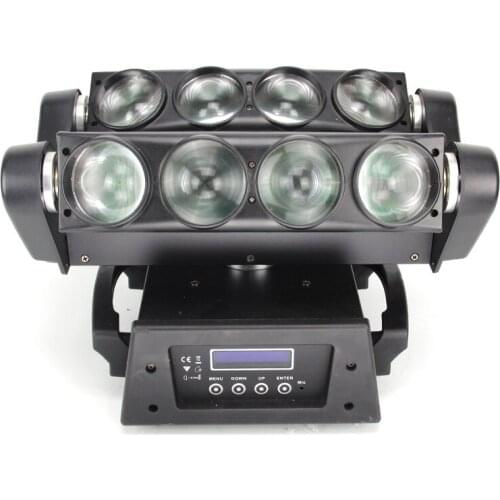 LED Beam Spider light 8x12W RGBW Moving Head light DMX Control Stage Lighting projector DJ Disco Home music Wedding party lights