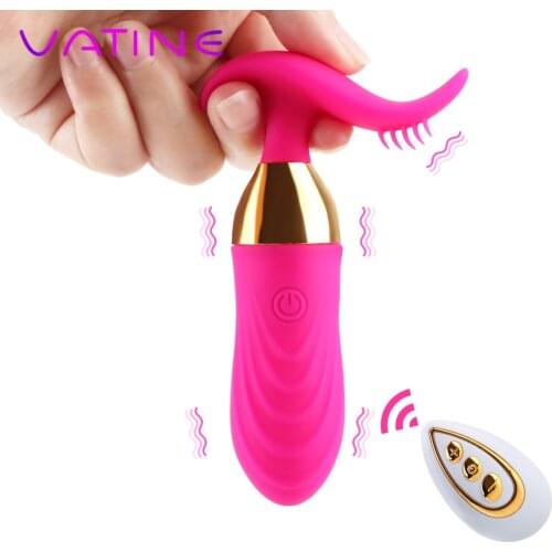 VATINE Clitoris Stimulation Vaginal Tighten Exercise Wireless Remote 10 Speed G Spot Vibrator Wearable Dildo Vibrator