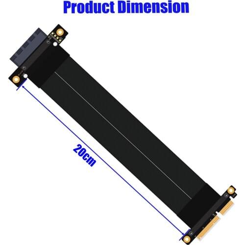 High Quality PCI-e PCI Express 3.0 4X Extension cable with Gold-plated connector