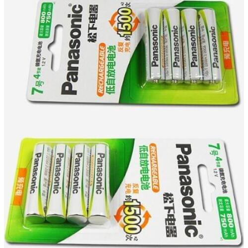 12pcs/lot New Original Battery For Panasonic AAA 1.2V 800mAh Ni-MH Rechargeable Camera Toys Remote Control NiMH Batteries