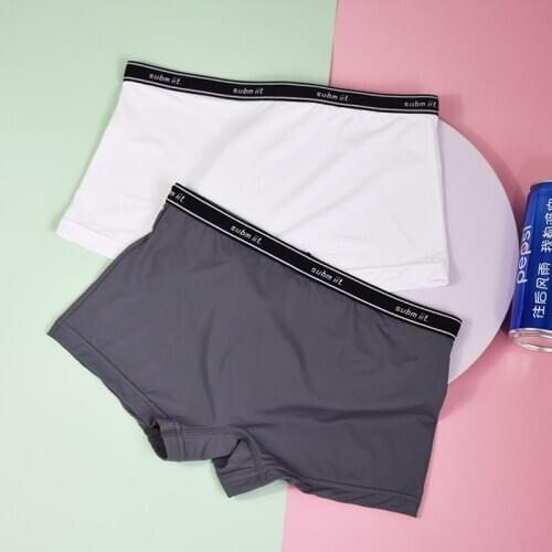 2pcs Women Cotton Patterns Boyshort Summer Tomboy Trans Plus Size Underwear Les Lesbian Solid Boxers Shorts Underpants