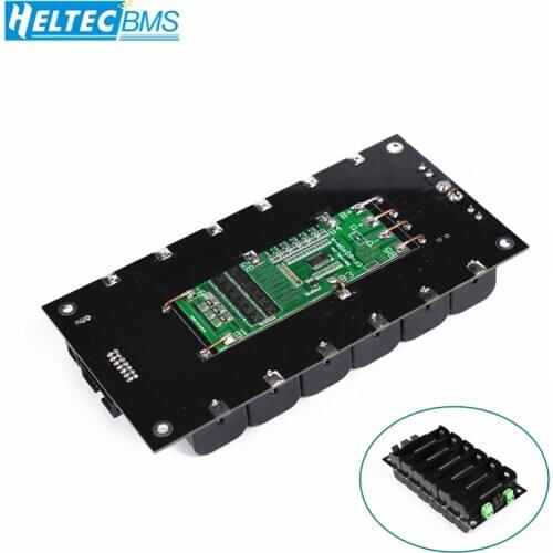 21700 6S Battery Holder with 40A BMS 24V 21700 Power Wall Battery box Balancer Board Battery Case diy Kit Ebike Battery