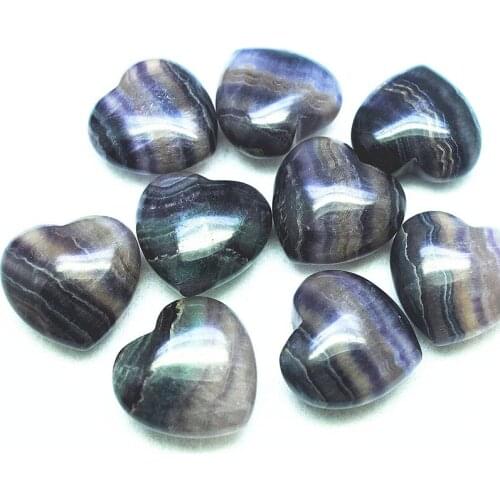 3pcs purple fluorite stone heart shape nature gem stone NO HOLE size 30mm citrine green adventurine malachite rhodonite free shi
