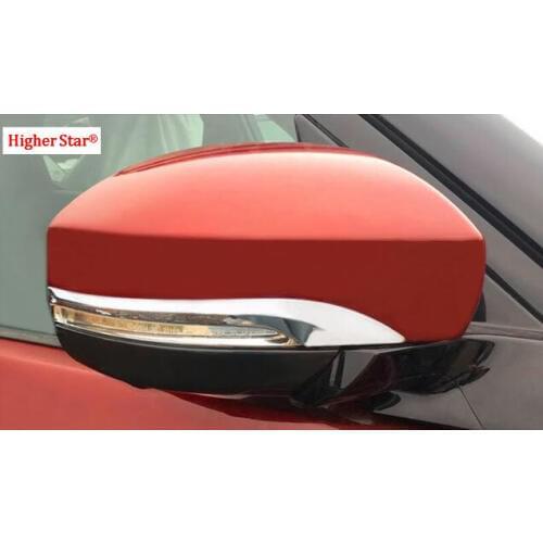 Higher star ABS chrome 2pcs car rear mirror decoration trim, protection scuff strip for Land Rover Discovery 5