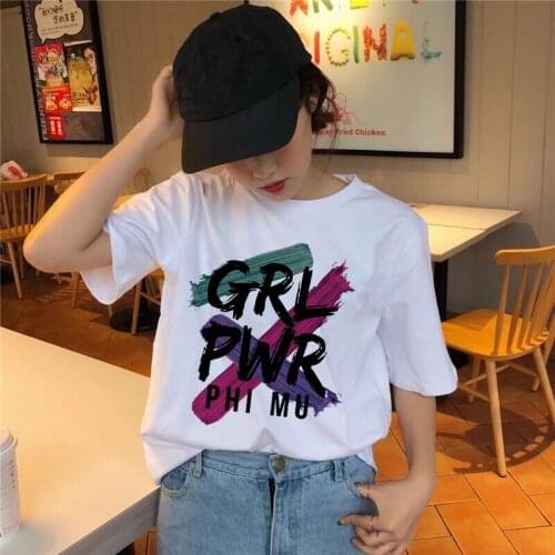 Feminism female girl power T-shirt Harajuku graphic printing woman T-shirt tops kawaii summer T-shirt