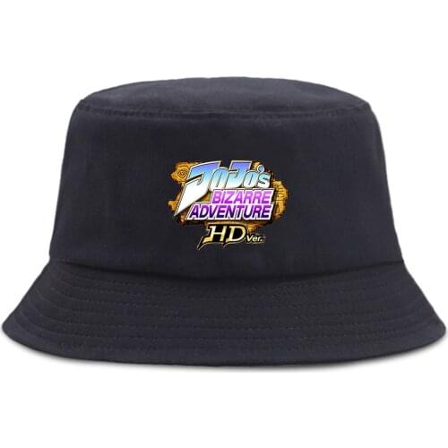 Anime JOJO JoJos Bizarre Adventure Bucket Hat Panama Fishing Cap Summer Homme Femme Bob Chapeau Outdoor Sun Fisherman Hat