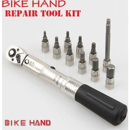 Bike Hand Bike Repair Tools Torque Wrench Allen Key 1/4" 2-24NM Torque Spanner MTB Mountain Bike Road Bicycle Repair Tool Kit