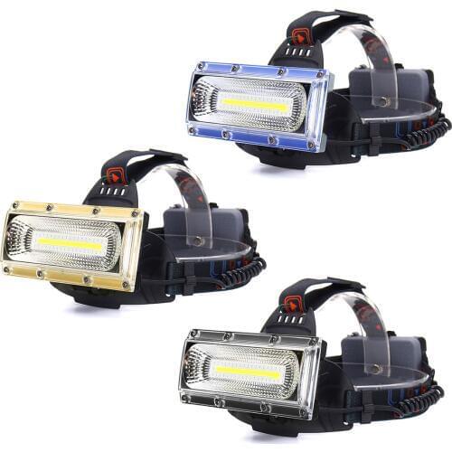 JIGUOOR Three Lighting Modes 1300LM 30W COB LED Headlamp Cycling Lamp Adjustable Base For Outdoors Cycling 18650 Led Lights
