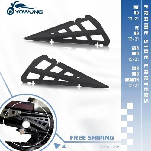Motorcycle aluminium FRAME SIDE CARTERS For YAMAHA MT-09 FZ-09 2013-2021 XSR 900 2015-2021 XSR 900 Abarth 2017-2021 Accessories