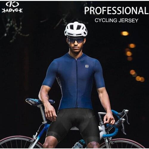 Kapvoe Men Short Sleeve Jersey Sets MTB Cycling Clothing 20D GEL Pad High Elastic Fitness Uniform Ropa Ciclismo Road Bike Shirt